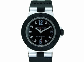 Bvlgari Diagono Aluminium Diamond Rubber 32mm Bulgari