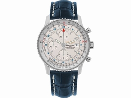 Breitling Navitimer World A2432212-G571-746P-A20BA.1 Stainless Steel / Leather Automatic 46mm Mens Breitling