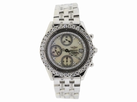 Breitling Chronomat Stainless Steel & Diamond Mens Breitling