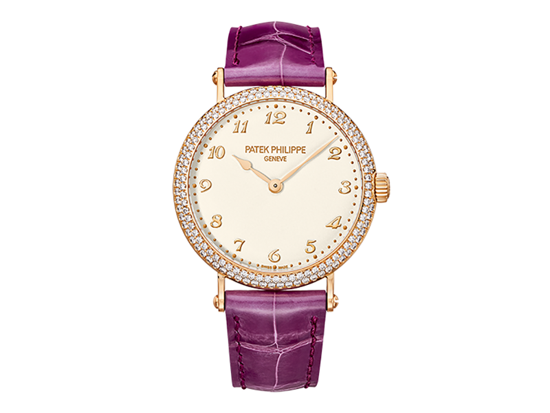 Patek Philippe Calatrava 7200/200R-001 18K Rose Gold & Leather 0.18ct Diamond 34.6mm Patek Philippe