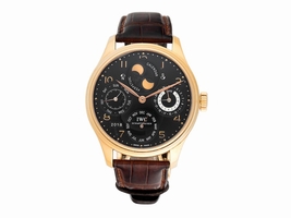 IWC Portuguese Perpetual Calendar Double Moon IW503202 Rose Gold 44mm Mens IWC