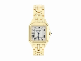 Cartier Men's Panthere Solid 18k Yellow Gold 29mm Cartier