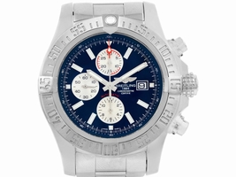 Breitling A13371 Aeromarine Super Avenger Blue Dial Stainless Steel 48mm Mens  |Breitling| Buy at TrueFacet