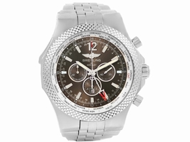 Breitling Bentley GMT A47362 Stainless Steel Bronze Dial 49mm Mens Breitling