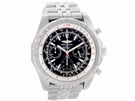 Breitling Bentley Motors T A25363 Black Dial Stainless Steel 48.7mm Mens Breitling