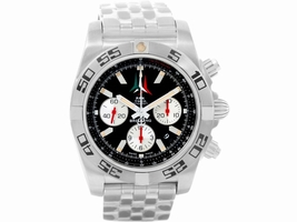 Breitling Chronomat 01 AB0110 Black Dial Stainless Steel 43.5mm Mens Breitling