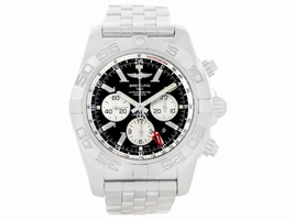 Breitling Chronomat GMT AB0410 Stainless Steel Black Dial 47mm Mens Breitling