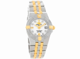 Breitling Galactic B71340 Stainless Steel/18K Yellow Gold Diamond 30mm Womens Breitling