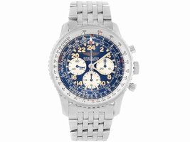 Breitling Navitimer Cosmonaute A12022 Stainless Steel Blue Dial Automatic 41.5mm Mens Breitling