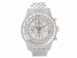 Breitling Navitimer Montbrillant Datora A21330 Stainless Steel Silver Dial 43mm Mens Breitling