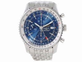 Breitling Navitimer World A24322 Stainless Steel Blue Dial Automatic 46mm Mens Breitling