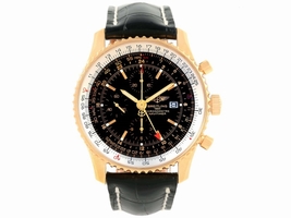 Breitling Navitimer World K24322 Limited Edition 18K Yellow Gold 46mm Automatic Mens Breitling