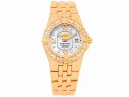 Breitling Starliner H71340 18K Rose Gold Mother of Pearl Diamond 30mm Womens Breitling