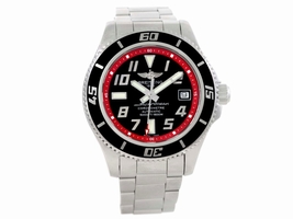 Breitling Superocean A17364 Stainless Steel Black/Red Dial Automatic 42mm Mens Breitling
