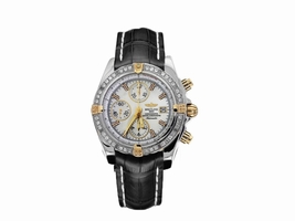 Breitling Crosswind Two Tone with Custom Diamond Baguette Dial Breitling