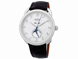 Hermes Arceau Grande Lune "Moonphase" Stainless Steel Mens Hermes