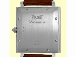 Piaget "Altiplano Tank Mcanique" 18K White Gold Strap |