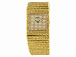 Piaget Classique 18K Yellow Gold Diamond & Ruby 25mm Piaget