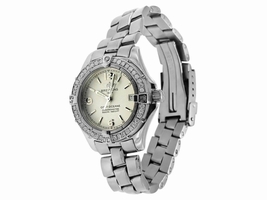Breitling Colt Stainless Steel & Diamond Bezel Womens Breitling