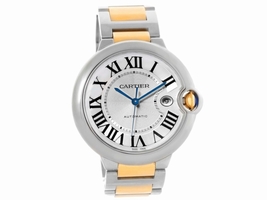 Cartier Ballon Bleu W69009Z3 Stainless Steel & 18K Yellow Gold Automatic 42.1mm Mens Cartier
