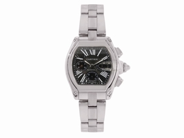 Cartier Roadster XL 2618 Stainless steel Black Chronograph Dial 43mm Mens Cartier