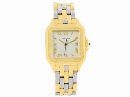 Cartier Panthere Stainless Steel 18K Yellow Gold 29mm Unisex