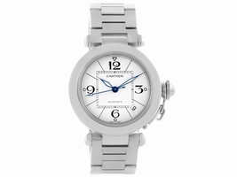 Cartier Pasha C W31074M7 Stainless Steel & White Dial 35mm Unisex Cartier