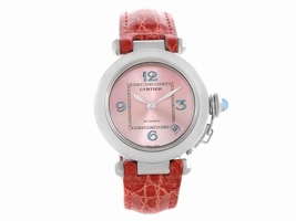 Cartier Pasha C W3108199 Stainless Steel & Pink Dial 35mm Womens Cartier