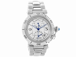 Cartier Pasha W31037H3 Stainless Steel Automatic 38mm Mens Cartier