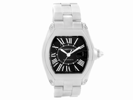 Cartier Roadster W62041V3 Stainless Steel Automatic Black Dial 38mm Mens Cartier
