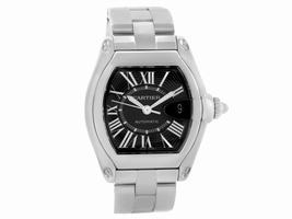 Cartier Roadster W62041V3 Stainless Steel Black Dial Automatic 38mm Mens Cartier