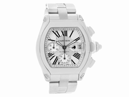 Cartier Roadster W62019X6 Stainless Steel Silver Dial Mens
