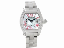 Cartier Roadster W6206006 Stainless Steel Mother of Pearl Dial 30mm Womens Cartier