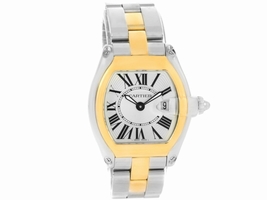 Cartier Roadster W62026Y4 Stainless Steel Yellow Gold 36mm Womens Cartier Buy at TrueFacet