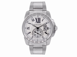 Cartier Calibre 744368RX Silver Dial Stainless Steel Automatic 42mm Mens Cartier