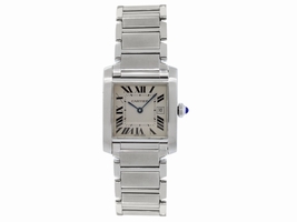 Cartier Tank Francaise 2485 Stainless Steel 25mm Unisex Cartier