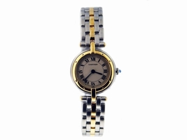 Cartier Panther Vendome Two-Tone Stainless Steel and 18K Yellow Gold 22mm Womens Cartier