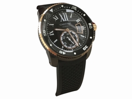Cartier Calibre De Cartier W2CA0004 Diver ADLC-Coated Stainless Steel & 18K Rose Gold 42mm Cartier