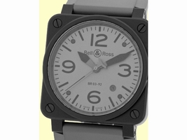 Bell & Ross "BR03-92" Commando Edition Stainless Steel & PVD Mens Strap Bell & Ross
