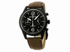 Bell & Ross "Vintage" Chronograph Black PVD Stainless Steel Mens  | Bell & Ross