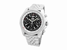 Breitling Bentley 6.75 Stainless Steel Black Dial Automatic 48mm Mens Breitling