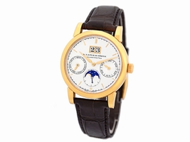 A. Lange & Sohne Saxonia Annual Calendar 18K Rose Gold Mens A. Lange & Sohne