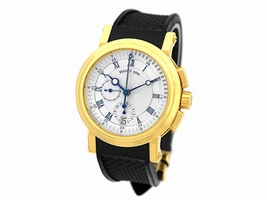 Breguet Marine Chronograph 18K Yellow Gold Strap Mens Breguet| Buy at TrueFacet
