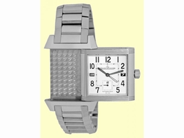 Jaeger LeCoultre "Reverso Squadra Hometime GMT" Stainless Steel Automatic 41mm Mens