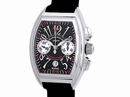 Franck Muller "Conquistador King Chronograph" Stainless Steel Mens Strap Franck Muller