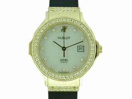 Hublot 18K Yellow Gold Rubber Strap