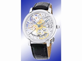 Maurice Lacroix Masterpiece Skeleton Stainless Steel Strap Mens Maurice Lacroix