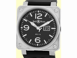 Bell & Ross "BR 01-96" Stainless Steel Big Date Strap Bell & Ross