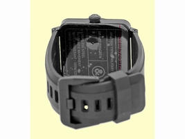 Bell & Ross "BR03-92" Aviation Type Stainless Steel & Carbon Finish Mens Strap Bell & Ross