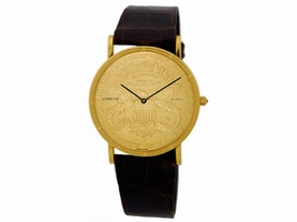 Corum 1884 Twenty Dollar U.S. Coin 18K Yellow Gold Mens Corum